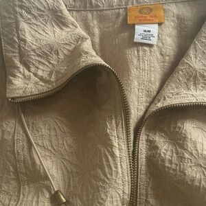 Ruby Rd. Beige Textured Utility Jacket size 16w